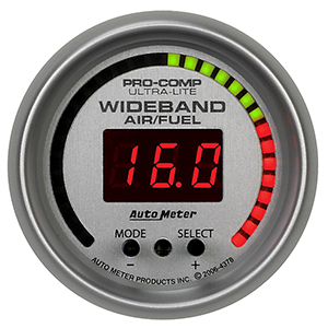 AutoMeter 4378 Ultra-Lite 2-1/16" Wideband Pro Air/Fuel Ratio Gauge Digital