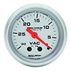 AutoMeter 4384 Ultra-Lite 2-1/16" Vacuum Gauge, 0-30 HG Mechanical