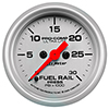 AutoMeter 4393 Ultra-Lite 2-1/16" Fuel Rail Pressure Gauge, 0-30K PSI Electrical