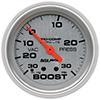 AutoMeter 4403 Ultra-Lite 2-5/8" Boost/Vacuum Gauge, 30 HG/30 PSI Mechanical