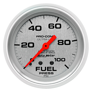 AutoMeter 4412 Ultra-Lite 2-5/8" Fuel Pressure Gauge, 0-100 PSI Mechanical