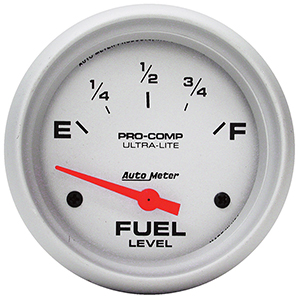 AutoMeter 4414 Ultra-Lite 2-5/8" Fuel Level Gauge, 0-90 Ohms,  Electrical