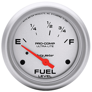 AutoMeter 4415 Ultra-Lite 2-5/8" Fuel Level Gauge, 73-10 Ohms Electrical