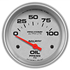 AutoMeter 4427 Ultra-Lite 2-5/8" Oil Pressure Gauge, 0-100 PSI Electrical