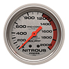 AutoMeter 4428 Ultra-Lite 2-5/8" Nitrous Pressure Gauge, 0-2000 PSI Mechanical