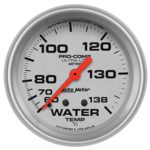 AutoMeter 4431-M Ultra-Lite 2-5/8" Water Temperature Gauge, 60-140 C Mechanical