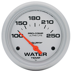 AutoMeter 4437 Ultra-Lite 2-5/8" Water Temperature Gauge, 100-250 F Electrical