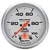 AutoMeter 4452 Ultra-Lite 2-5/8" Oil Pressure Gauge, 0-100 PSI Electrical