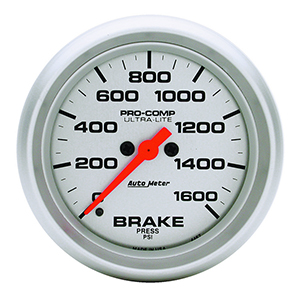 AutoMeter 4467 Ultra-Lite 2-5/8" Brake Pressure Gauge Gauge, 0-1600 PSI Electrical