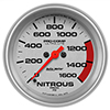 AutoMeter 4474 Ultra-Lite 2-5/8" Nitrous Pressure Gauge, 0-1600 PSI Electrical