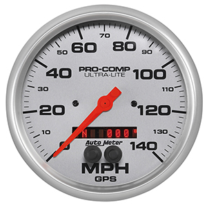 AutoMeter 4481 Ultra-Lite 5" GPS Speedometer Gauge, 0-140 MPH Electrical