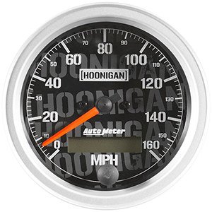 AutoMeter 4488-09000 Hoonigan 3-3/8" Speedometer Gauge, 0-160 MPH Electrical