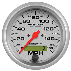 AutoMeter 4488 Ultra-Lite 3-3/8" Speedometer Gauge, 0-160 MPH Electrical