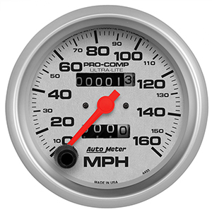 AutoMeter 4493 Ultra-Lite 3-3/8" Speedometer Gauge, 0-160 MPH Mechanical