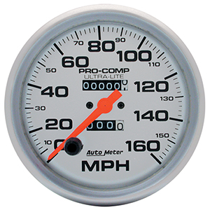 AutoMeter 4495 Ultra-Lite 5" Speedometer Gauge, 0-160 MPH Mechanical