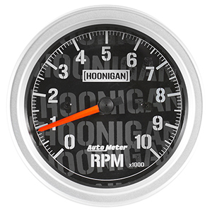 AutoMeter 4497-09000 Hoonigan 3-3/8" In-Dash Tachometer Gauge, 0-10,000  RPM Electrical