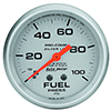 AutoMeter 4612 Ultra-Lite 2-5/8" Liquid Filled Fuel Pressure Gauge, 0-100 PSI Mechanical