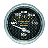 AutoMeter 4748 Carbon Fiber 2-1/16" Oil Temperature Gauge, 140-300 F Electrical