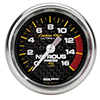 AutoMeter 4774 Carbon Fiber 2-1/16" Nitrous Pressure Gauge, 0-1600 PSI Electrical