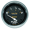 AutoMeter 4815 Carbon Fiber 2-5/8" Fuel Level Gauge, 73-10 Ohms Electrical