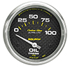 AutoMeter 4827 Carbon Fiber 2-5/8" Oil Pressure Gauge, 0-100 PSI Electrical