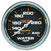 AutoMeter 4832 Carbon Fiber 2-5/8" Water Temperature Gauge, 120-240 F Mechanical