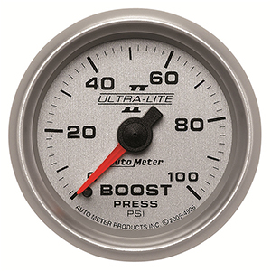 AutoMeter 4906 Ultra-Lite II 2-1/16" Boost Gauge 0-100 PSI Mechanical