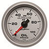 AutoMeter 4921 Ultra-Lite II 2-1/16" Oil Pressure Gauge, 0-100 PSI Mechanical