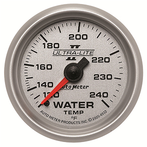 AutoMeter 4932 Ultra-Lite II 2-1/16" Water Temperature Gauge, 120-240 F Mechanical
