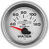AutoMeter 4937-M Ultra-Lite II 2-1/16" Water Temperature Gauge, 40-120 C  Electrical