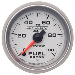 AutoMeter 4963 Ultra-Lite II 2-1/16" Fuel Pressure Gauge, 0-100 PSI  Electrical