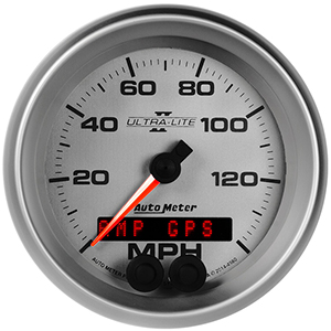 AutoMeter 4980 Ultra-Lite II 3-3/8" GPS Speedometer Gauge, 0-140 MPH  Electrical