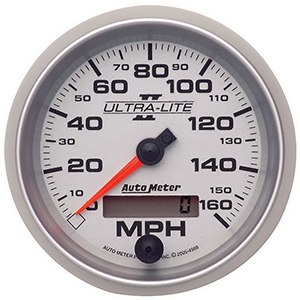 AutoMeter 4988 Ultra-Lite II 3-3/8" Speedometer Gauge, 0-160 MPH  Electrical