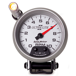 AutoMeter 4990 Ultra-Lite II 3-3/4" Pedestal Tachometer Gauge, 0-10,000  RPM  Electrical