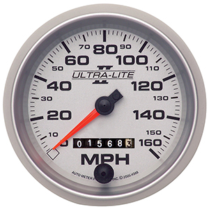 AutoMeter 4993 Ultra-Lite II 3-3/8" Speedometer Gauge, 0-160 MPH  Mechanical