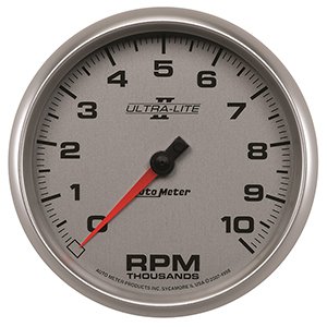 AutoMeter 4998 Ultra-Lite II 5" Tachometer Gauge, 0-10,000  RPM  Electrical