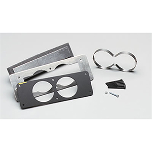 AutoMeter Gauge Mount, Gauge Cage, Dual, 2 5/8", Black, Mustang 87-93 Fox