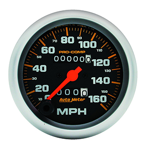 AutoMeter 5153 Pro-Comp 3-3/8" Speedometer Gauge 0-160 MPH Mechanical