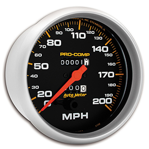 AutoMeter 5156 Pro-Comp 5" Speedometer Gauge 0-200 MPH Mechanical