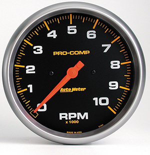 AutoMeter 5160 Pro-Comp 5" In-Dash Tachometer Gauge, 0-10,000  RPM Electrical
