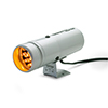 AutoMeter 5333 Super-Lite Shift-Lite, 12 Amber LED, Silver