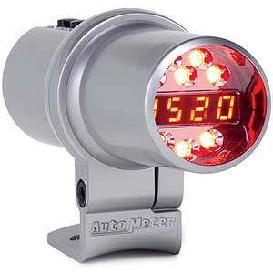 AutoMeter 5351 Level 3 Digital DPSS Shift Light, Silver