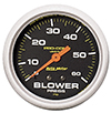 AutoMeter 5402 Pro-Comp 2-5/8" Liquid Filled Blower Pressure Gauge, 0-60 PSI Mechanical
