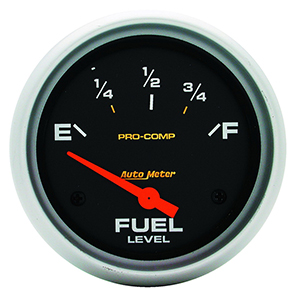 AutoMeter 5415 Pro-Comp 2-5/8" Fuel Level Gauge, 0-90 Ohms, GM, SSE Electrical
