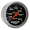AutoMeter 5426 Pro-Comp 2-5/8" Brake Pressure Gauge, 0-2000 PSI, Liquid Filled Mechanical