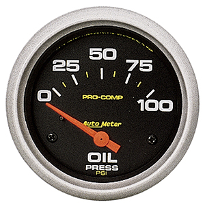 AutoMeter 5427 Pro-Comp 2-5/8" Oil Pressure Gauge, 0-100 PSI Electrical