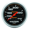 AutoMeter 5433 Pro-Comp 2-5/8" Water Temperature Gauge, 120-240 F, Liquid Filled Mechanical