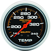 AutoMeter 5435 Pro-Comp 2-5/8" Liquid Filled Temperature Gauge, 140-340 F Mechanical