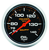 AutoMeter 5441 Pro-Comp 2-5/8" Oil Temperature Gauge, 140-280 F, Liquid Filled Mechanical