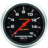 AutoMeter 5444 Pro-Comp 2-5/8" Pyrometer Gauge, 0-1600 F Electrical